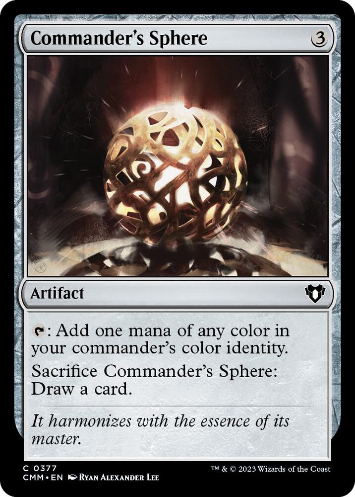 Commander's Sphere [Foil] #377 Magic Commander Masters