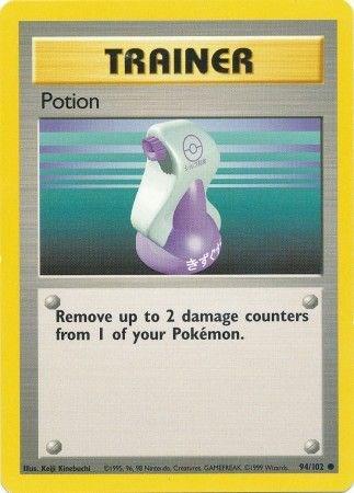 Potion #94 Pokemon Base Set Unlimited (MP) image 0