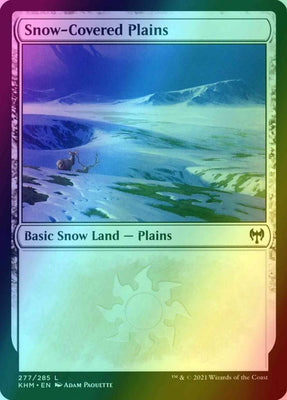 Snow-Covered Plains [Foil] #277 Magic Kaldheim image 0