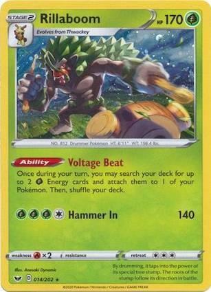 Rillaboom [Cosmos Holo] #14 Pokemon Sword & Shield image 0