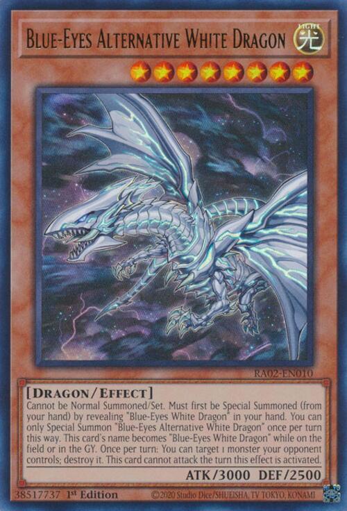 Blue-Eyes Alternative White Dragon [Super Rare] RA02-EN010