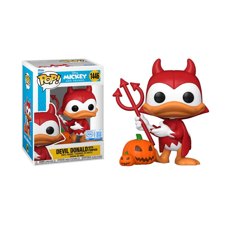 Disney Funko POP! Devil Donald Duck w/ Pumpkin #1446 image 0