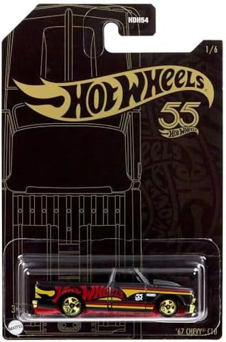 Hot Wheels - 55th Anniversary Black and Yellow Series - ‘67 Chevy C10 image 0