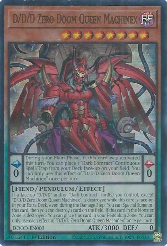 D/D/D Zero Doom Queen Machinex [UR] DOOD-EN003 image 0