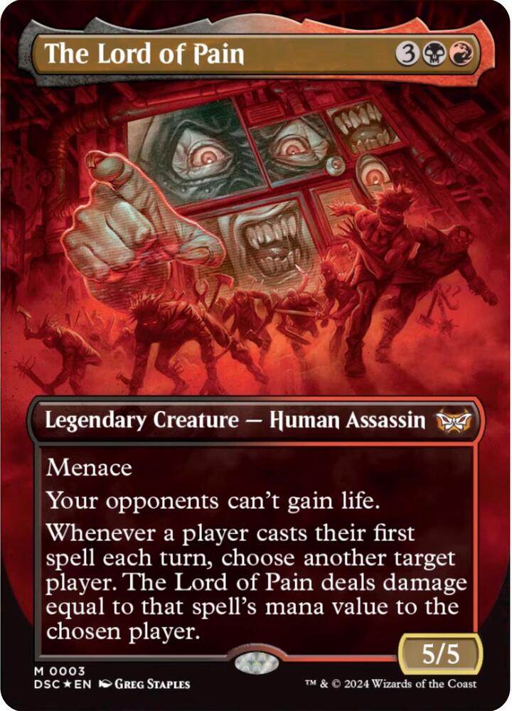 The Lord Of Pain [Borderless Foil] #3 Magic Duskmourn: House of Horror Commander