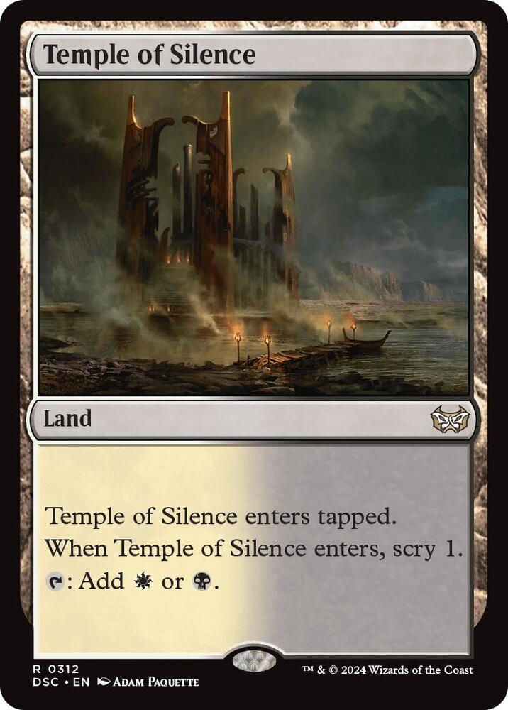 Temple of Silence #312 Magic Duskmourn: House of Horror Commander