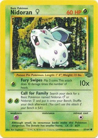 Nidoran #57 Pokemon Jungle (MP) image 0