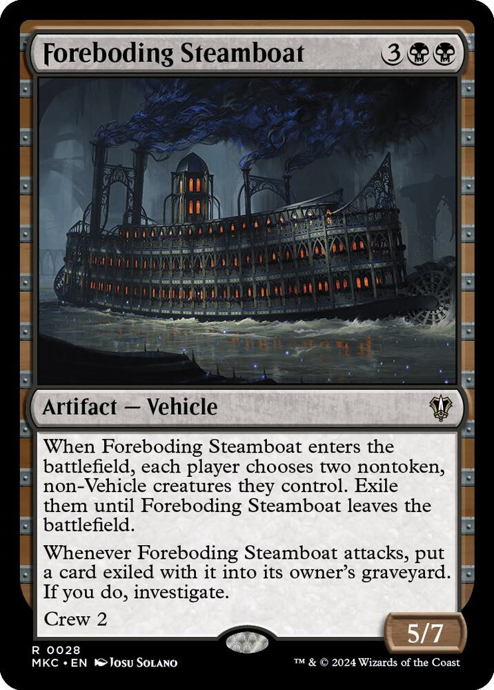 Foreboding Steamboat #28 Magic Murders at Karlov Manor Commander image 0