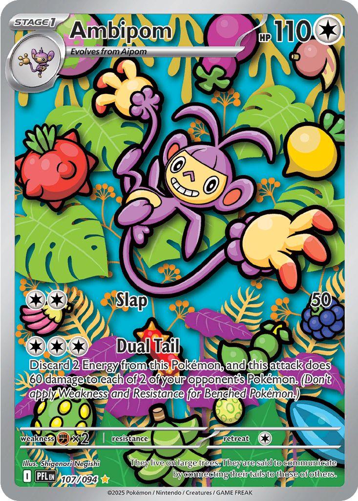 Ambipom #107 Pokemon Phantasmal Flames image 0