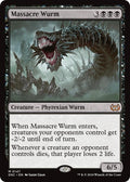 Massacre Wurm #147 Magic Duskmourn: House of Horror Commander image 0