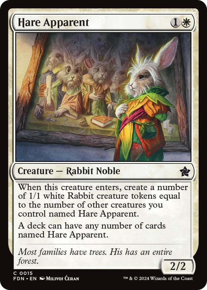 Hare Apparent [Foil] #15 Magic Foundations