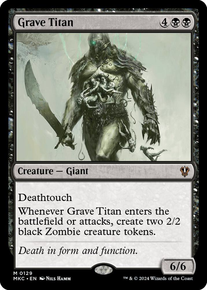 Grave Titan #129 Magic MKC image 0