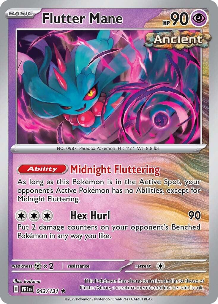 Flutter Mane [Holo] #43 Pokemon Prismatic Evolutions image 0