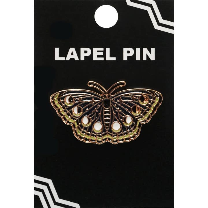 Moth Moon Phases Devil Enamel Lapel Pin