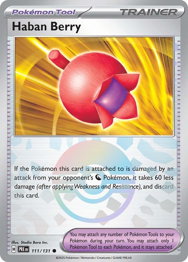 Haban Berry [Poke Ball] #111 Pokemon Prismatic Evolutions image 0