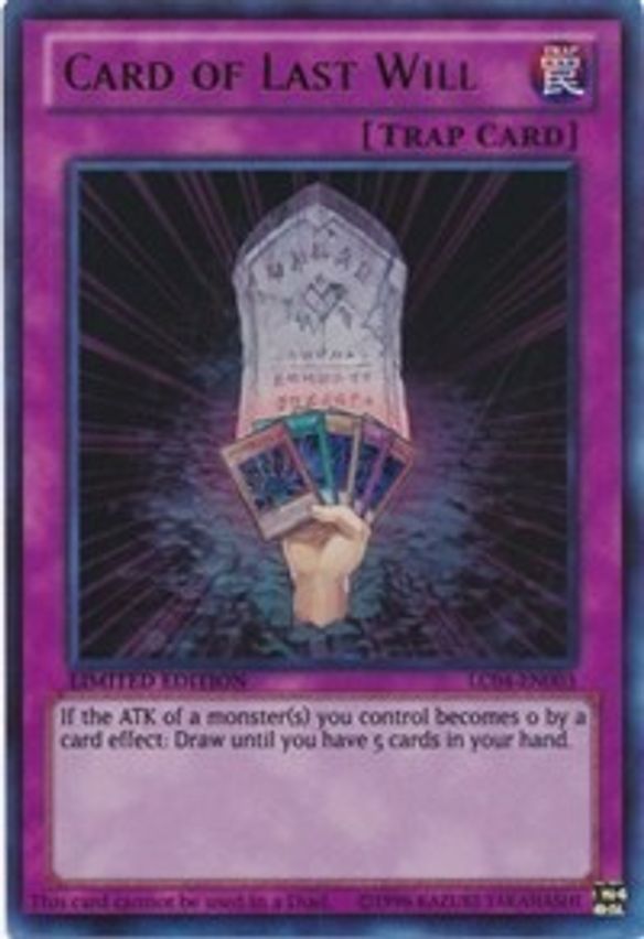 Card Of Last Will LC04-EN003 image 0