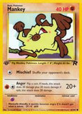 Mankey [1st Edition] #61 Pokemon Team Rocket (LP) image 0
