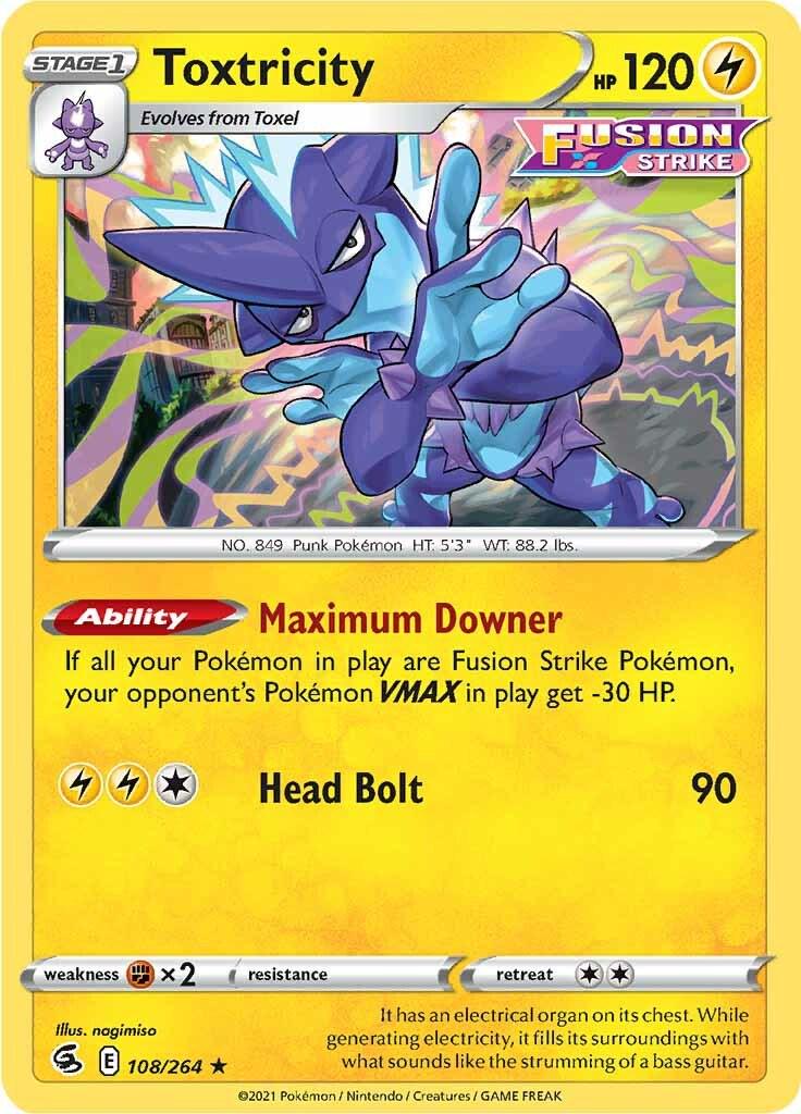 Toxtricity #108 Pokemon Fusion Strike image 0