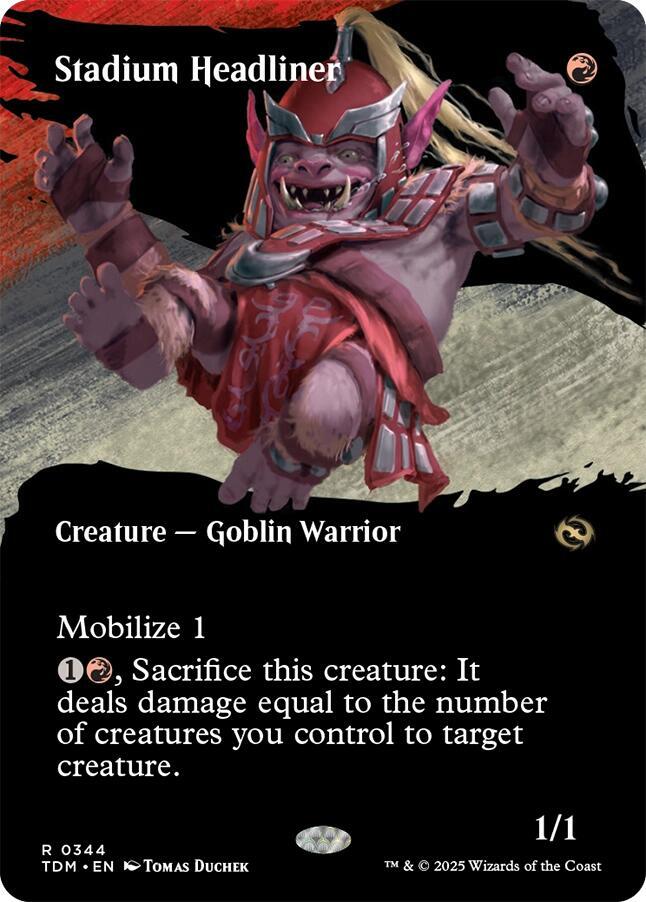 Stadium Headliner [Borderless] #344 Magic Tarkir: Dragonstorm image 0