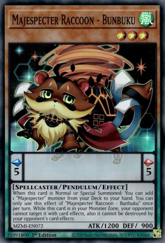 Majespecter Raccoon - Bunbuku MZMI-EN072 image 0
