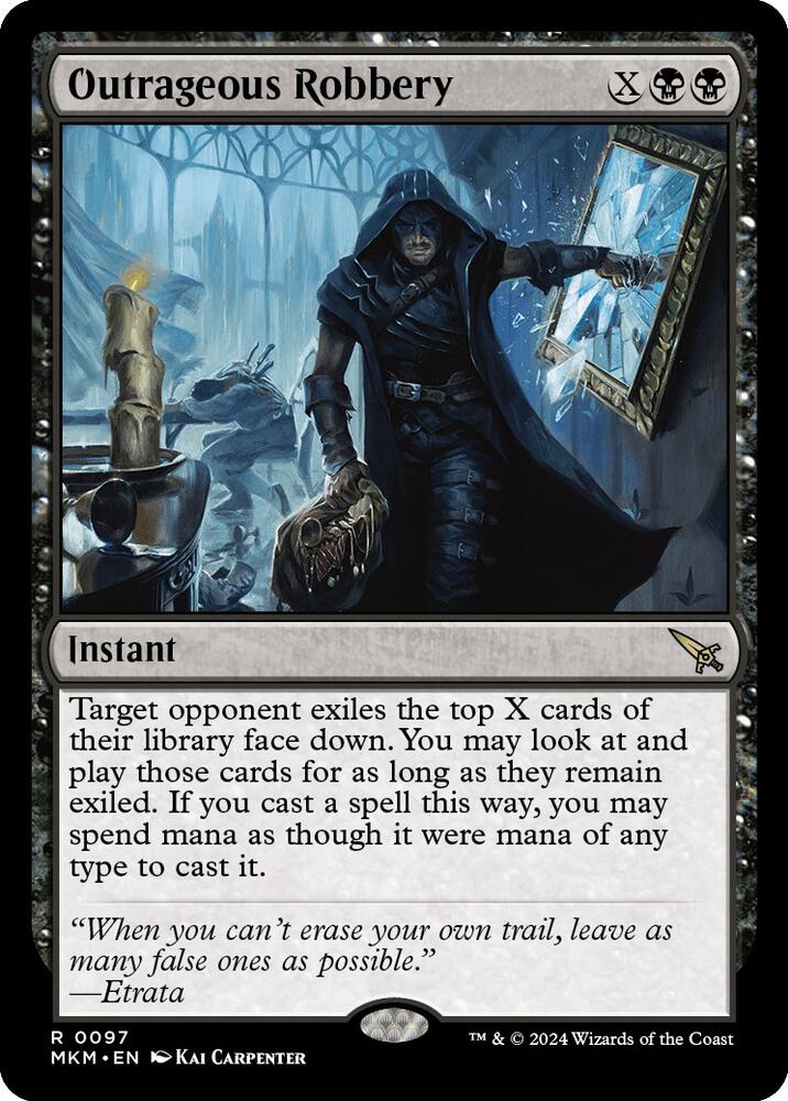 Outrageous Robbery [Foil] #97 Magic Murders At Karlov Manor image 0