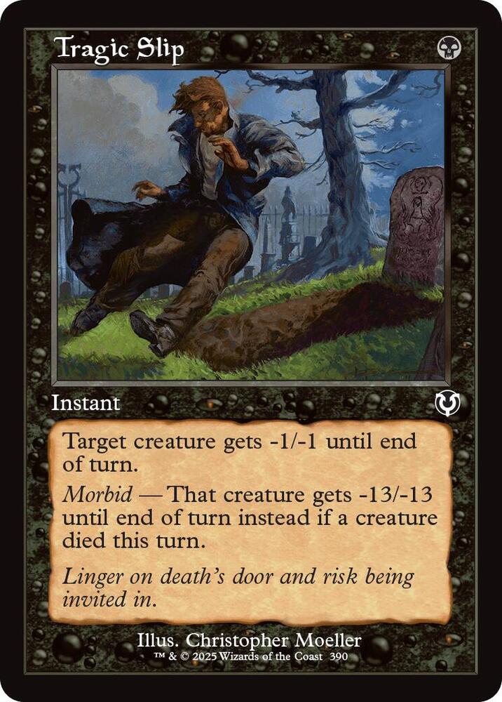 Tragic Slip [Retro Frame] #390 Magic Innistrad Remastered image 0