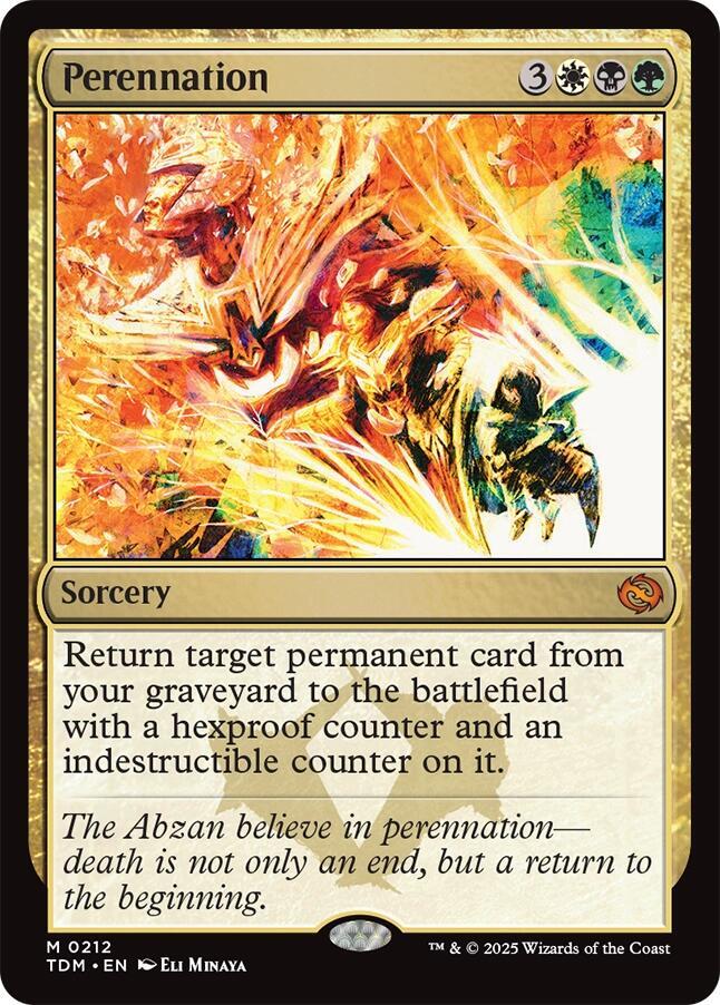 Perennation #212 Magic Tarkir: Dragonstorm image 0