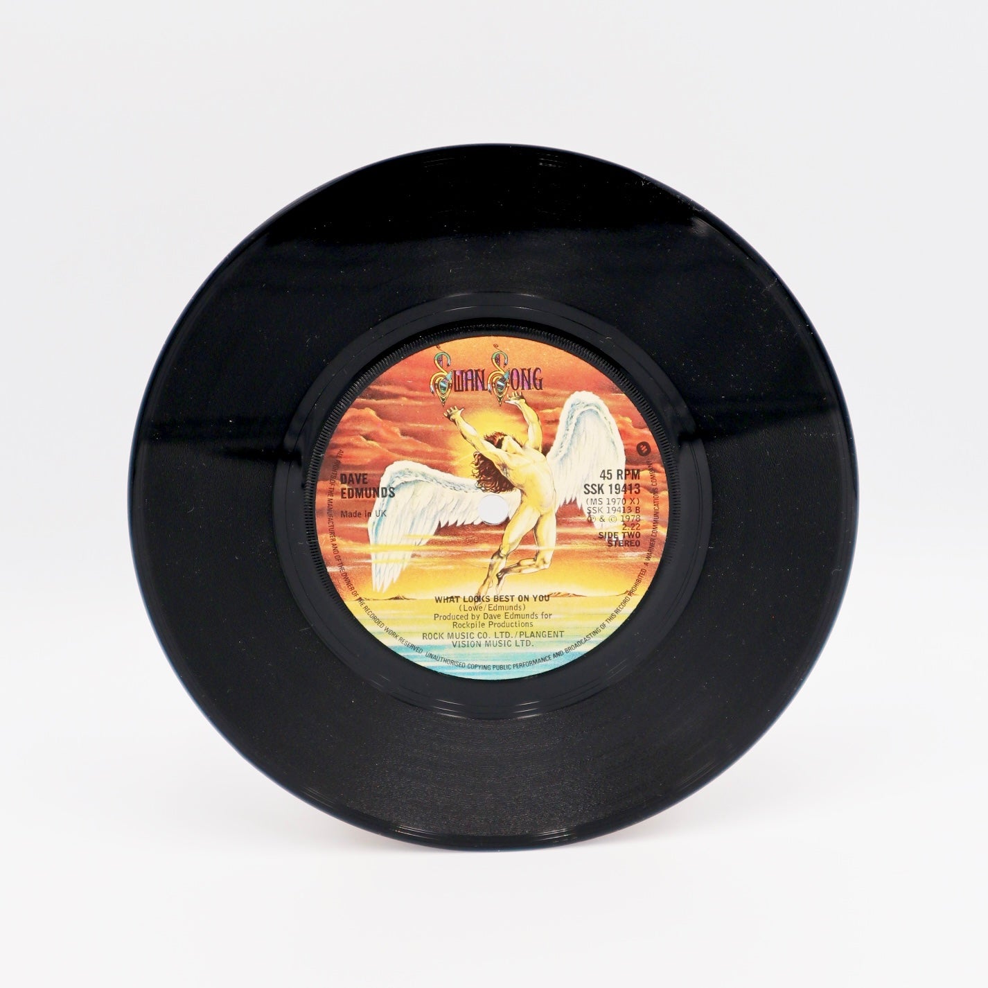 DAVE EDMUNDS: here comes the weekend SWAN SONG 7" Single 45 RPM image 0