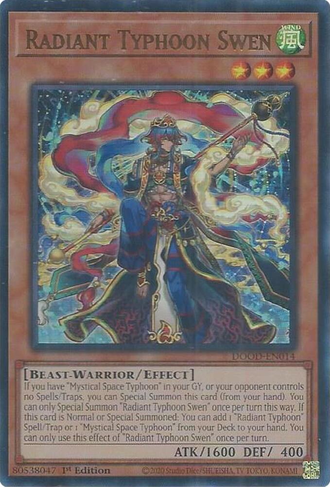 Radiant Typhoon Swen [Ultra Rare] DOOD-EN014 image 0