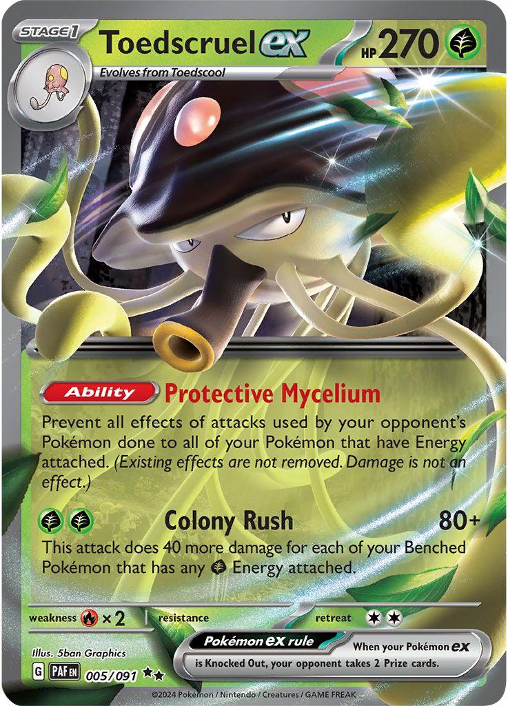 Toedscruel ex #5 Pokemon Paldean Fates image 0