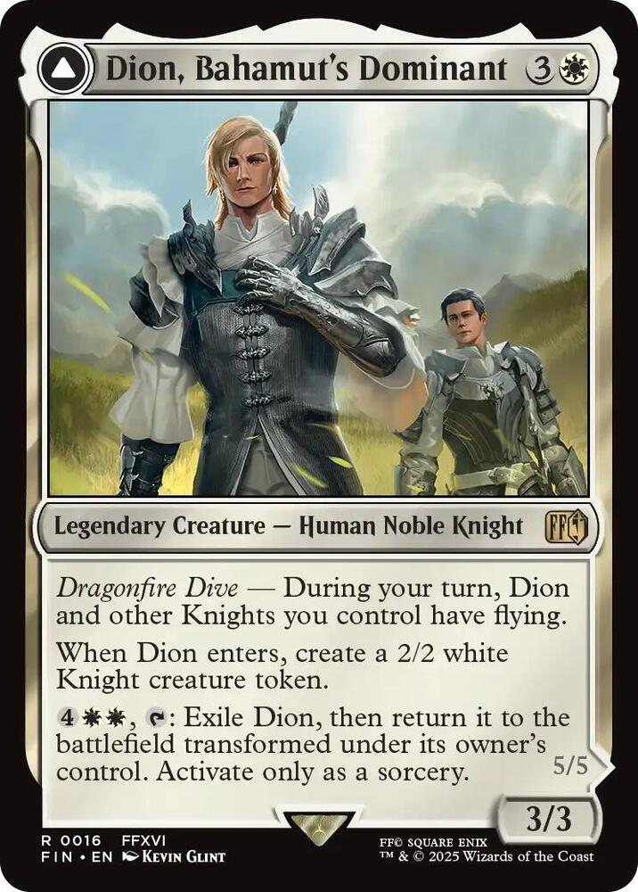 Dion, Bahamut's Dominant #16 Magic Final Fantasy image 0