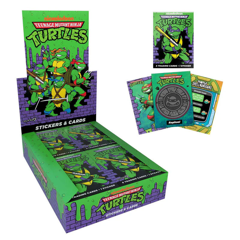 Super7 TMNT Wax Pack Trading Card Booster Pack image 0