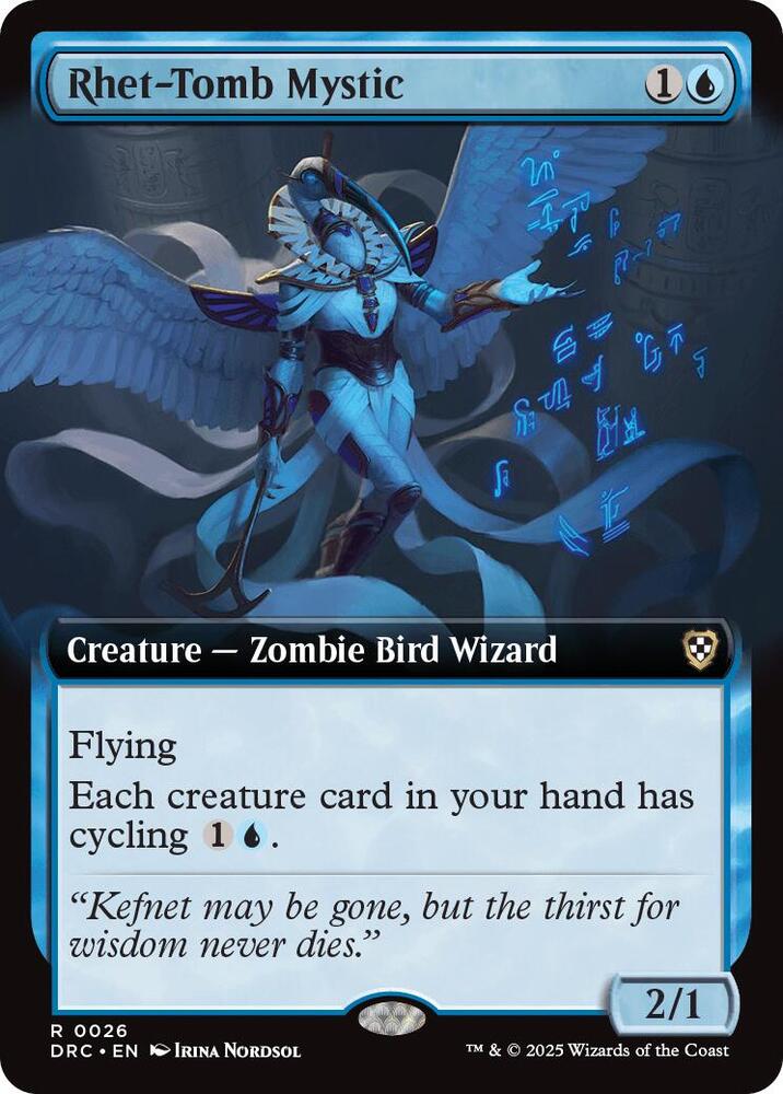 Rhet-Tomb Mystic [Extended Art] #26 Magic Commander: Aetherdrift