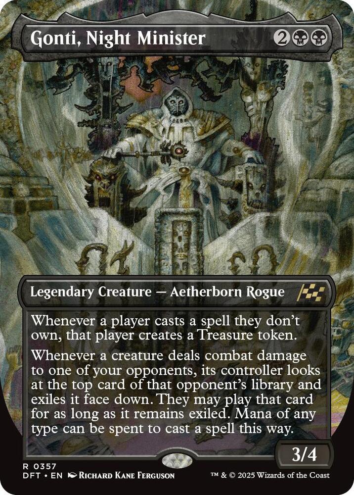 Gonti, Night Minister [Borderless] #357 Magic Aetherdrift