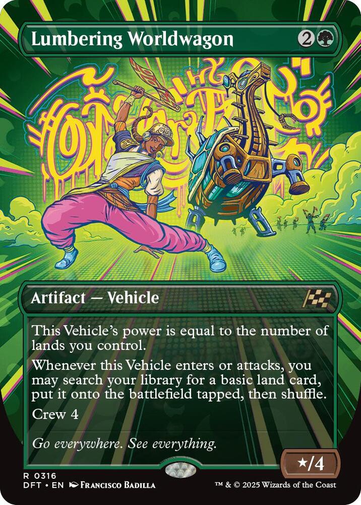 Lumbering Worldwagon [Borderless] #316 Magic Aetherdrift image 0