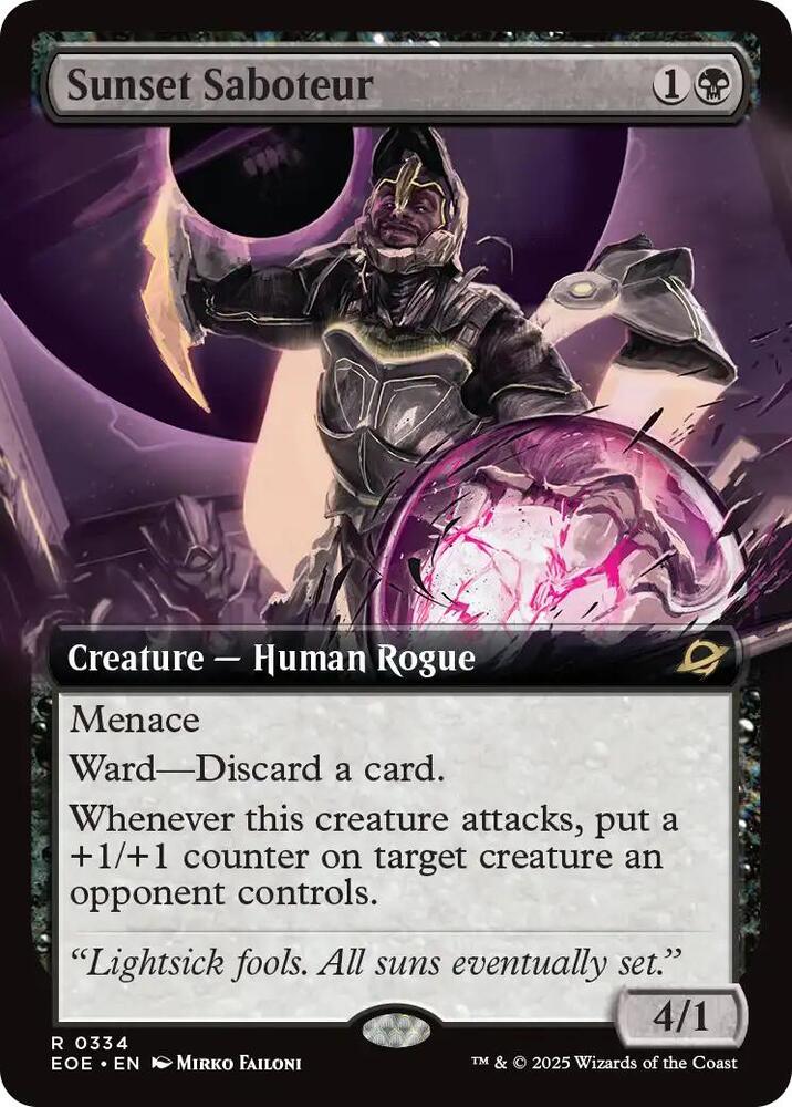Sunset Saboteur [Extended Art] #334 Magic Edge of Eternities image 0
