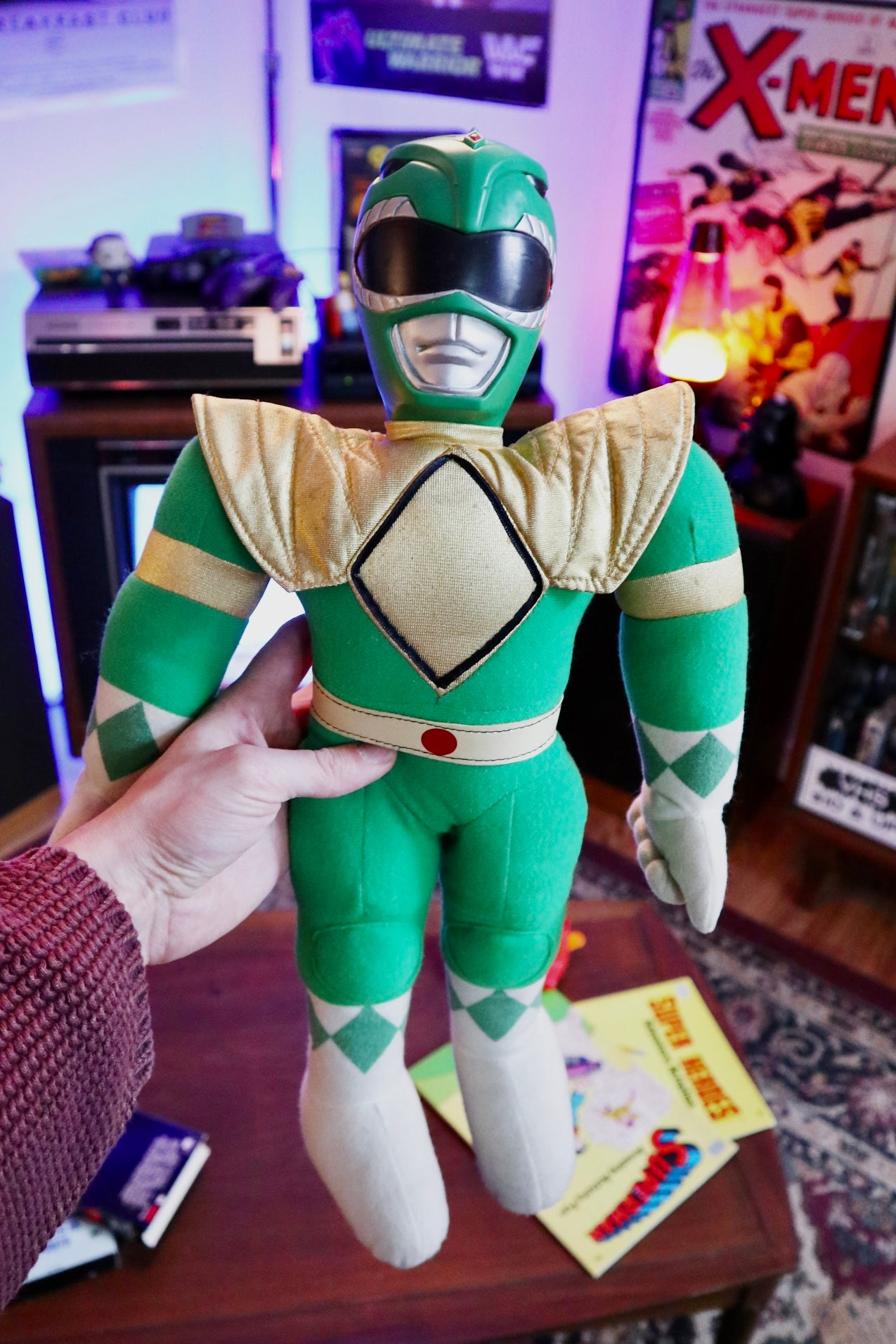 Power Rangers Action Pal Green Ranger 19" Plastic Head Plush (1993) image 0