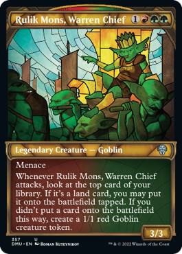 Rulik Mons, Warren Chief [Textured Foil] #357 Magic Dominaria United image 0