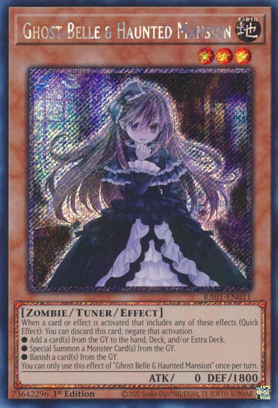 Ghost Belle & Haunted Mansion [Platinum Secret Rare] RA01-EN011 image 0