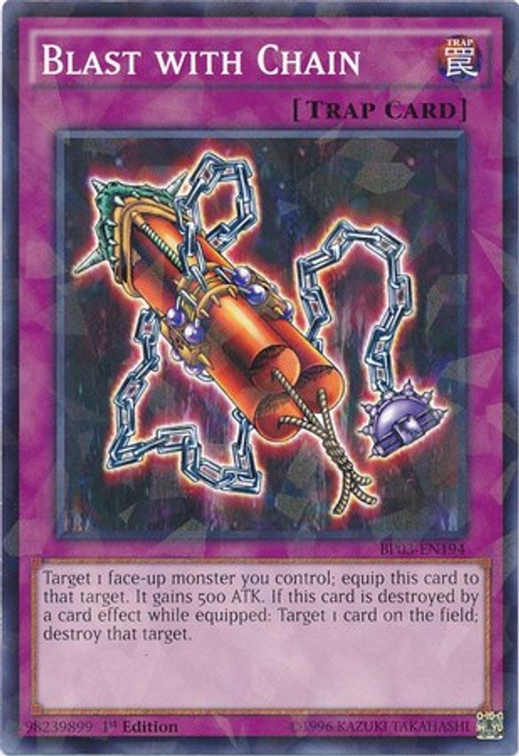 Blast With Chain [Shatterfoil Rare 1st Edition] BP03-EN194 image 0