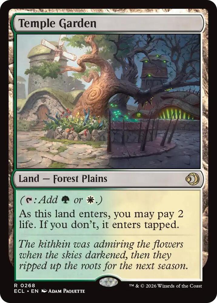 Temple Garden #268 Magic Lorwyn Eclipsed