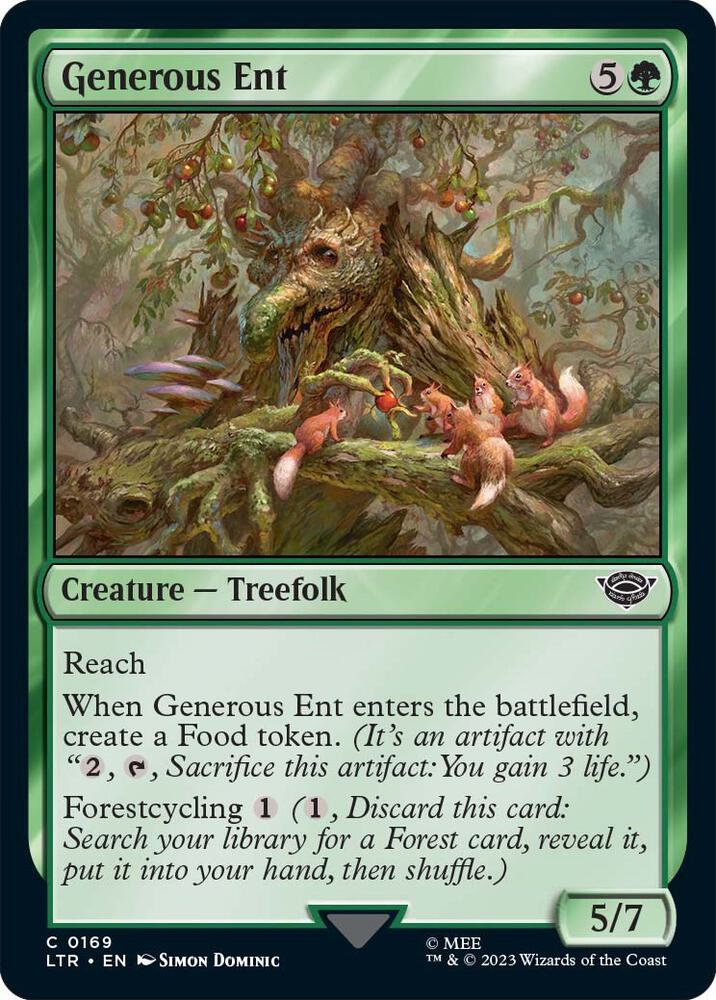 Generous Ent [Foil] #169 Magic Lord of the Rings image 0