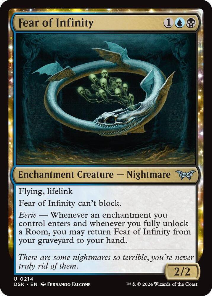 Fear of Infinity [Foil] #214 Magic Duskmourn: House of Horror image 0