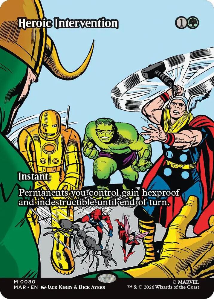 Heroic Intervention #80 [Borderless] Magic Marvel Universe Eternal-Legal