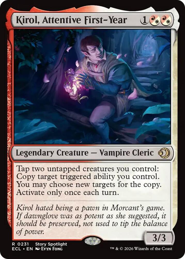 Kirol, Attentive First-Year [Foil] #231 Magic Lorwyn Eclipsed