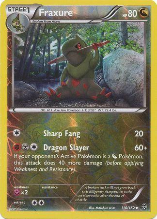 Fraxure [Reverse Holo] #110 Pokemon BREAKthrough image 0