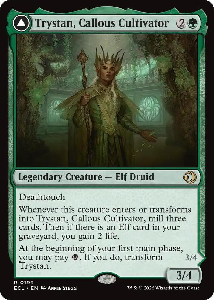 Trystan, Callous Cultivator #199 Magic Lorwyn Eclipsed