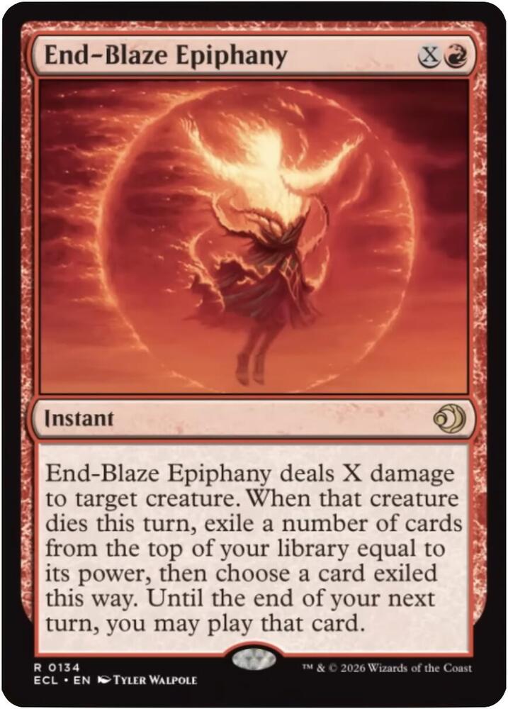 End-Blaze Epiphany #134 Magic Lorwyn Eclipsed