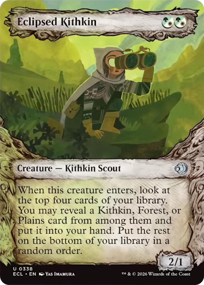 Eclipsed Kithkin [Showcase] #338 Magic Lorwyn Eclipsed