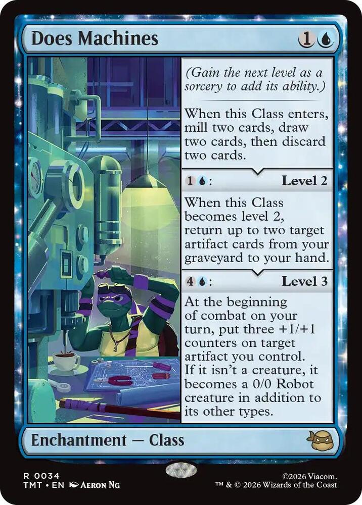 Does Machines [Foil] #34 Magic Teenage Mutant Ninja Turtles